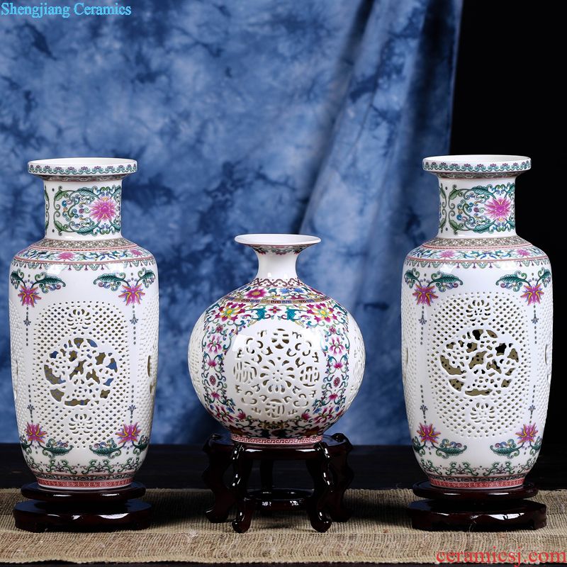 Jingdezhen large ceramic vase landing crafts decoration snow study furnishing articles classical fashion accessory