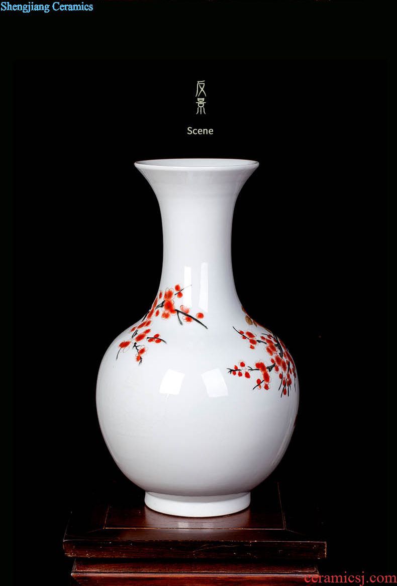 Jingdezhen ceramics blue and white porcelain vase retro modern Chinese vase household adornment arranging flowers sitting room