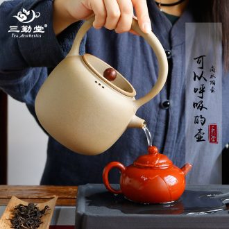 The three frequently small tea tray dry pot adopt jingdezhen ceramic tea set tea temmoku glaze kiln pot sheng S72034 sea