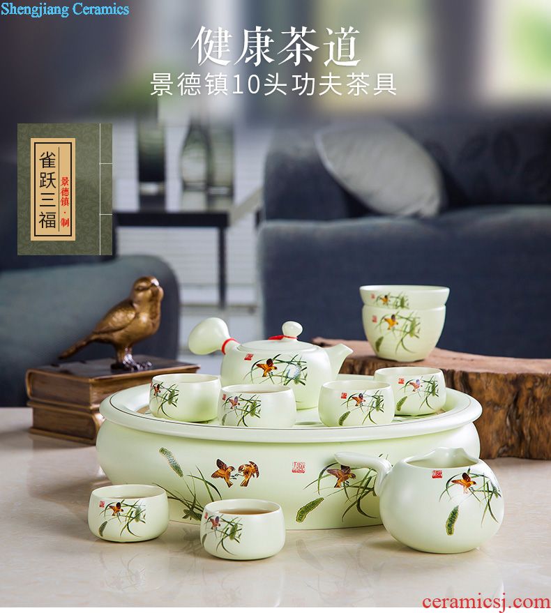 Dishes suit household jingdezhen european-style bone porcelain tableware chopsticks ceramic bowl, dish plate Korean combination