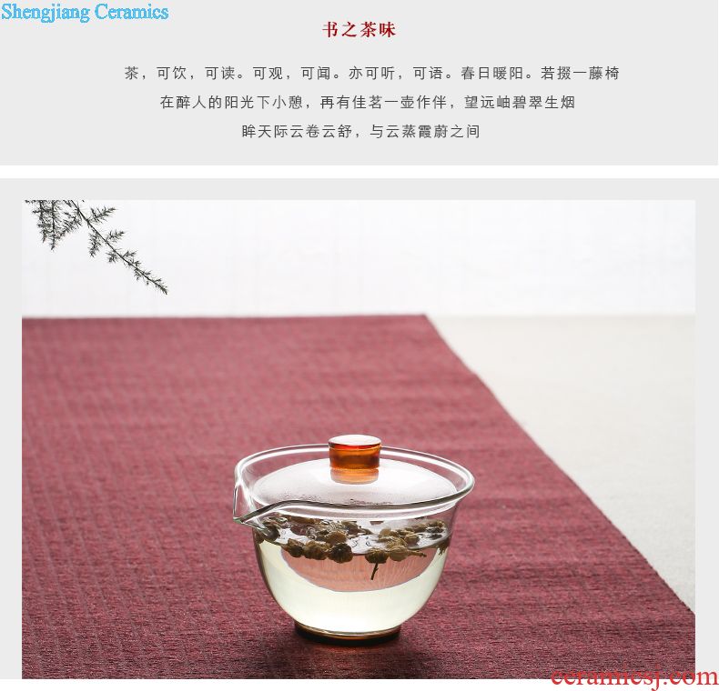 Three frequently hall tea pot seal pot Ceramic POTS of jingdezhen ceramic kiln pu-erh tea storage tanks S51088