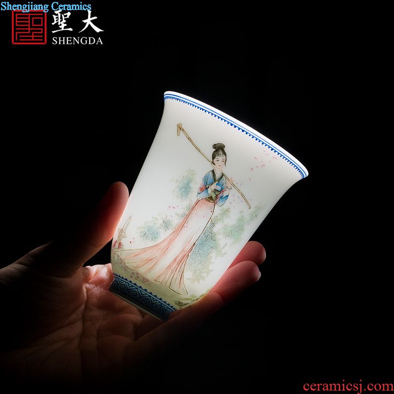 Santa boutique hand-painted color ink kung fu panda sample tea cup jingdezhen ceramics cup tea masters cup to foreigners