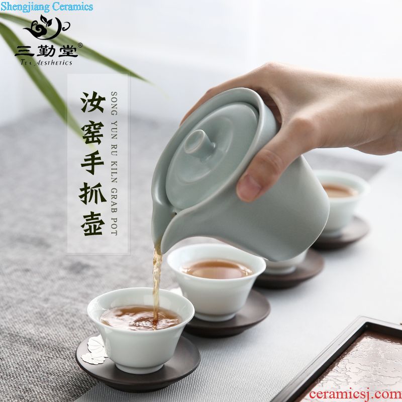 Three frequently hall jingdezhen ceramic sample tea cup your kiln cups piece can raise kung fu tea cup S44005 small round drum