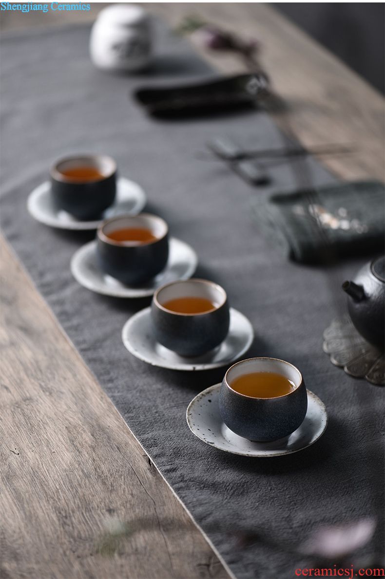 JingJun Jingdezhen hand-painted teapot Colored enamel porcelain kung fu tea set single pot of tea tea