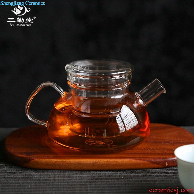 Three frequently hall big jingdezhen ceramic cups with cover glass office cup couples filtering S61007 tea tea cup
