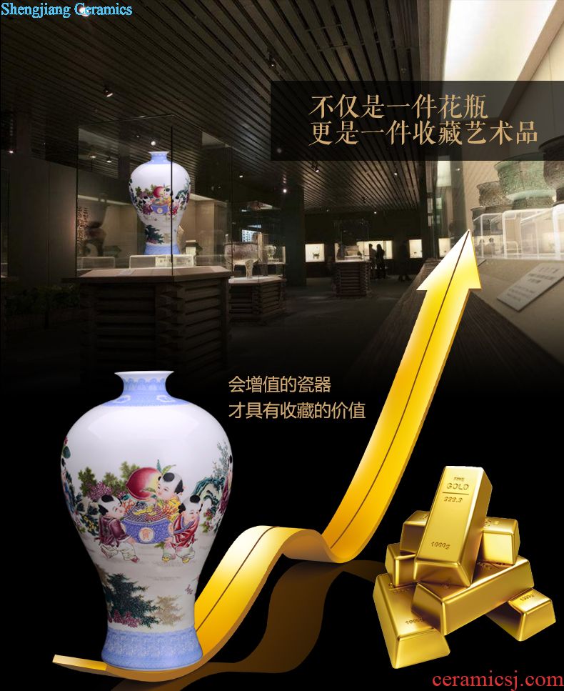 Jingdezhen ceramics hand-painted pastel lohan cylinder home furnishing articles furnishing articles household act the role ofing is tasted creative living room