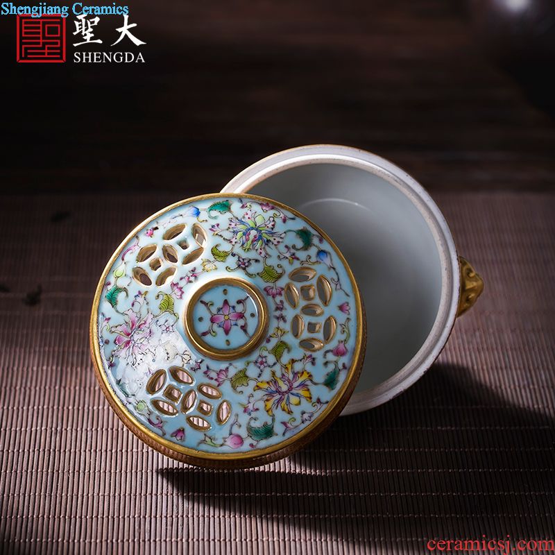 Santa teacups hand-painted porcelain dish landscape ceramic kung fu master lamp sample tea cup all hand of jingdezhen tea service