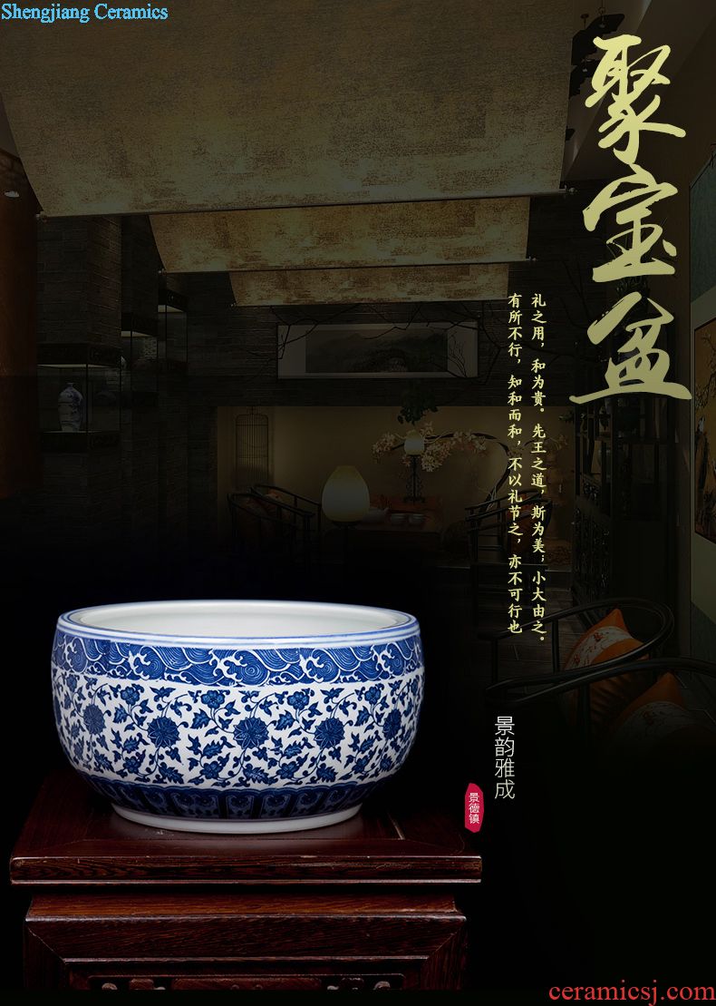 China jingdezhen ceramics table red place vases, flower arranging new Chinese vase sitting room TV ark