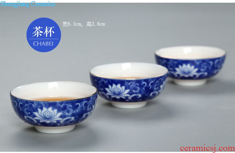 Your kiln tea set to open the slice is young brother kiln porcelain porcelain of a complete set of kunfu tea glass teapot