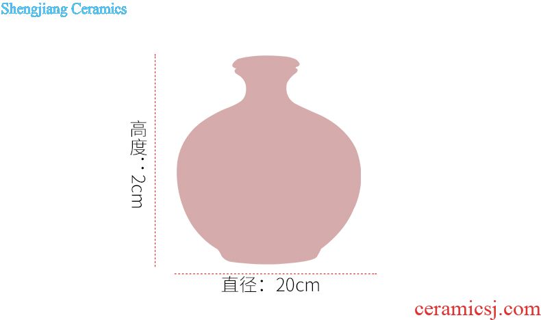 Jingdezhen ceramic wine temperature restoring ancient ways of Chinese style household liquor warm hip flask glass a small handleless wine cup wine suits hot hip flask