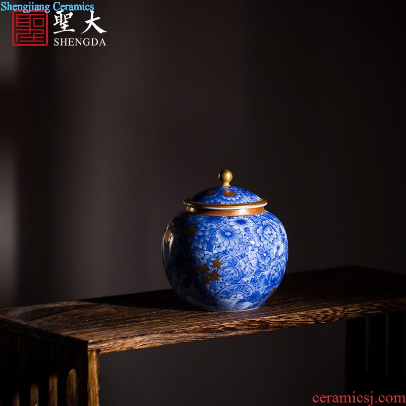 Holy big ceramic antique Ming chenghua bucket color seems as long as three years of master cup all hand jingdezhen kung fu tea cups