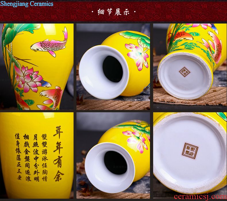 Jingdezhen ceramic handmade seven loaves in pu 'er tea pot of tea packaging large moisture-proof seal pot