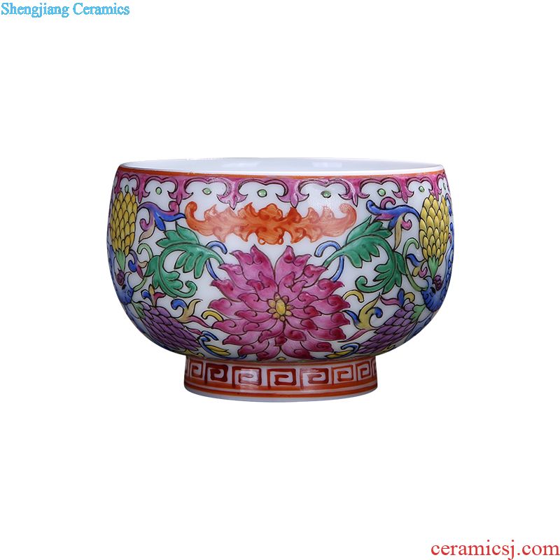Jingdezhen ceramic manual tureen tea cups from the large bamboo magpie figure only three cup tea bowl