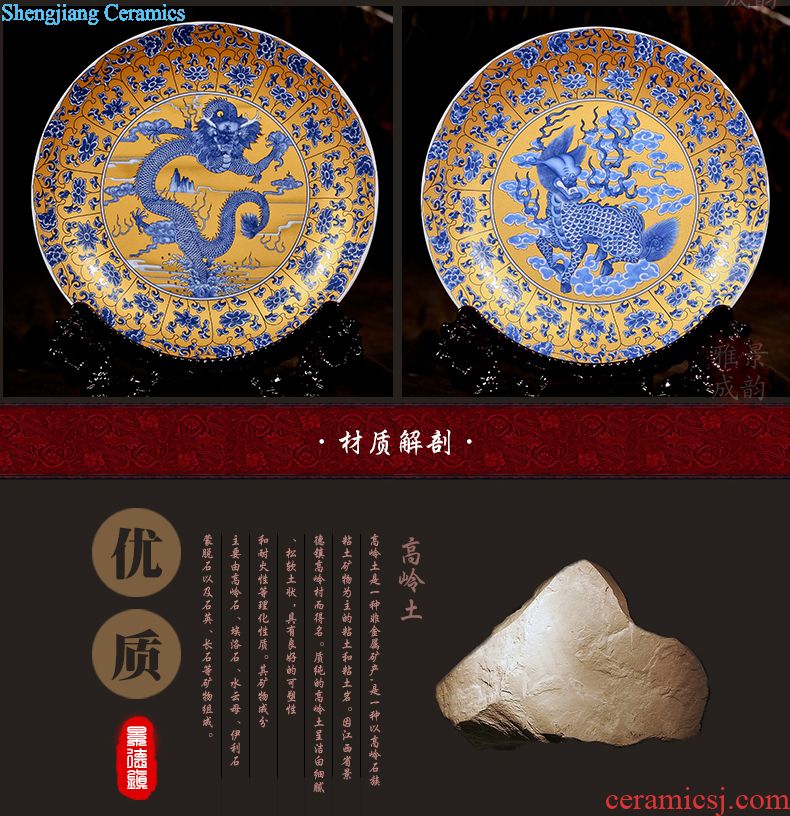 Contemporary and contracted household act the role of jingdezhen ceramics study writing brush washer snow porcelain vase creative gift furnishing articles