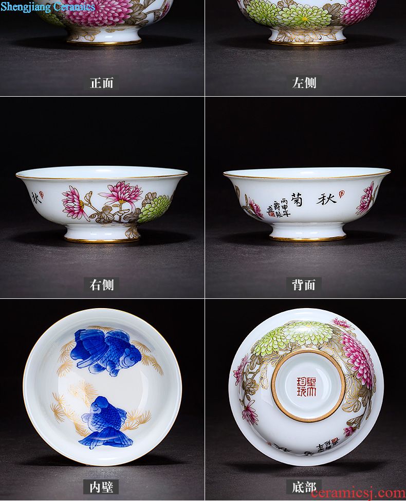 A clearance rule Ceramic kung fu tea masters cup black enamel paint live lines single cups of jingdezhen tea service