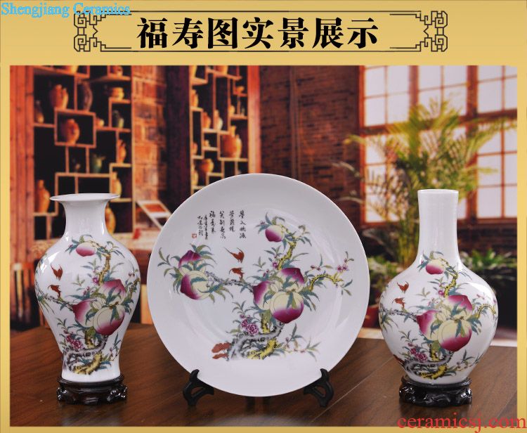 Classical jingdezhen ceramics insert blue and white vase inferior smooth glaze the modern study of home sitting room adornment furnishing articles