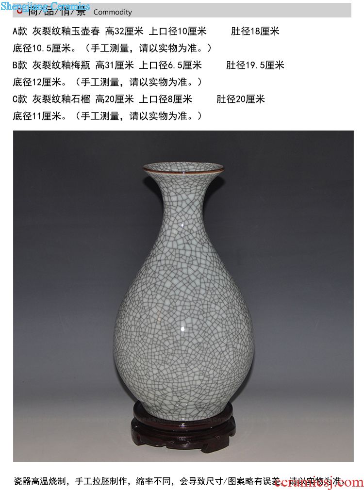 China jingdezhen ceramics safflower bottled act the role ofing is tasted furnishing articles study of home sitting room desktop craft porcelain decoration