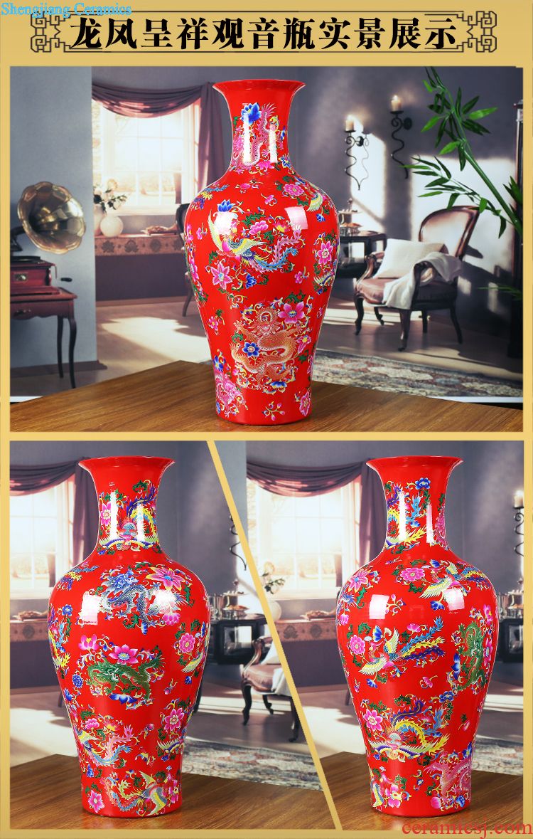 Jun porcelain of jingdezhen ceramics archaize sitting room open piece of big vase contemporary household furnishing articles classical decorative arts and crafts