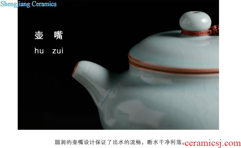 Three frequently hall your kiln jingdezhen ceramic teapot piece of kung fu tea set for her household teapot S24002 single pot