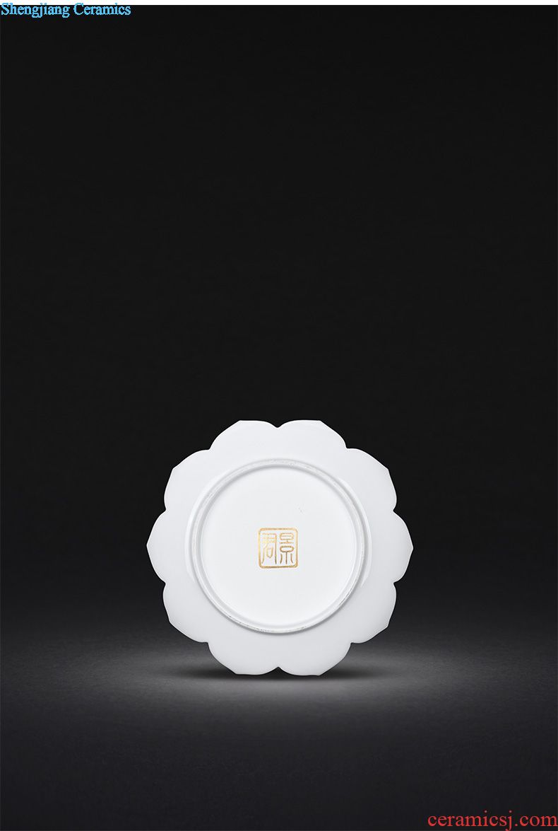 JingJun Jingdezhen ceramics Rouge beauty glaze All hand water jar tea table accessories
