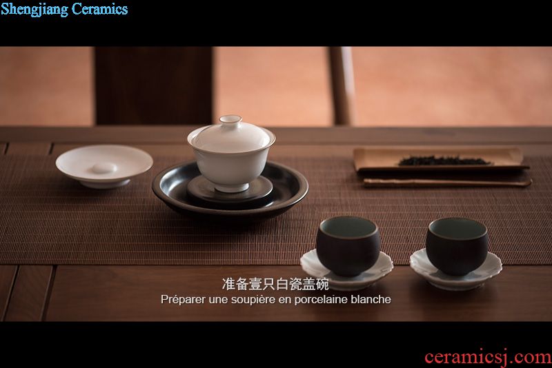 JingJun Jingdezhen ceramics hand-painted colored enamel all hand sample tea cup kung fu tea cup main personal 1