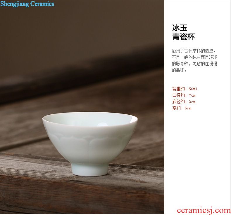 Drink to jingdezhen hand-painted ceramic tea cup sample tea cup kiln product a cup of tea light manual hat cup kung fu tea set