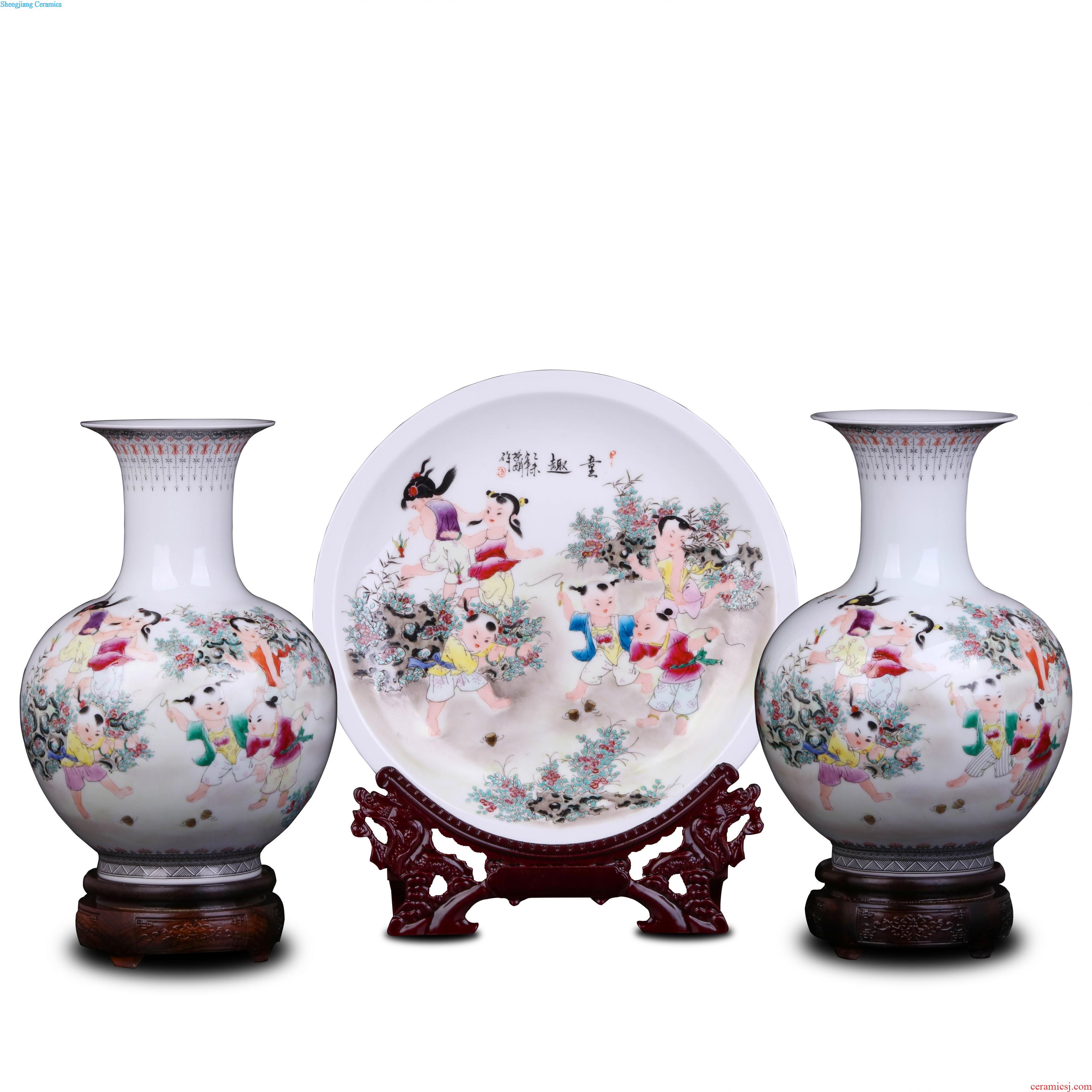 Jingdezhen ceramic hand-painted vases, new Chinese style blue and white vase landed POTS to restore ancient ways waist decoration furnishing articles