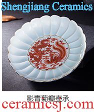 Holy big ceramic kung fu tea sample tea cup hand-painted porcelain moonlit both master cup of jingdezhen tea service single cup
