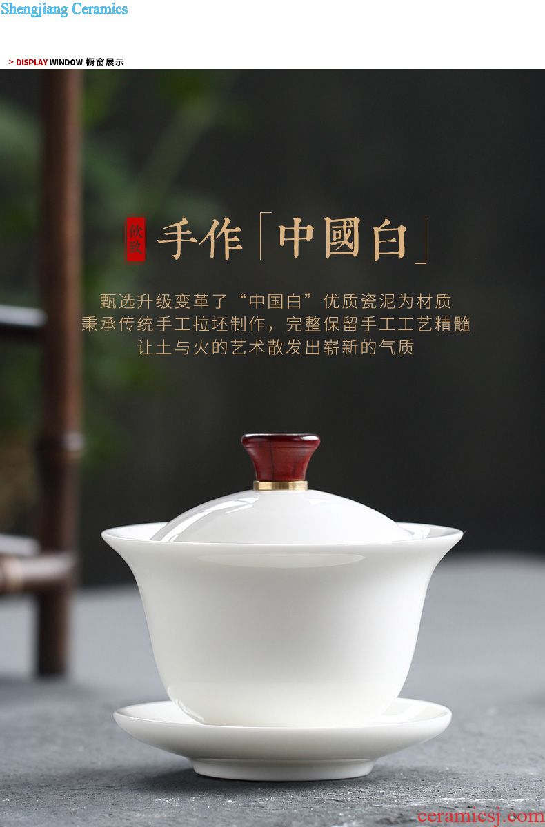 Drink to Jingdezhen hand-painted teacup pad of blue and white porcelain ceramic cup spare parts for Japanese insulation pad tea cups