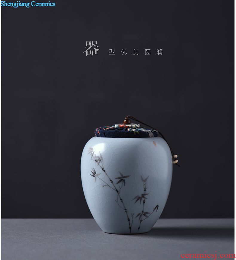 JingJun Jingdezhen porcelain Hand-painted high-grade household adornment blue and white porcelain vase