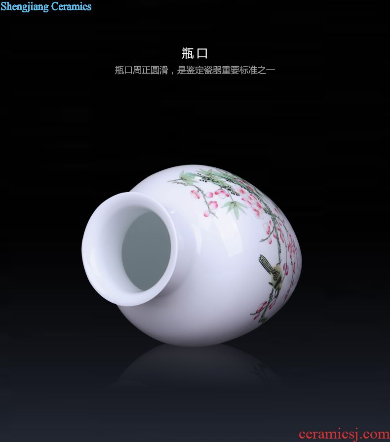 Mesa of jingdezhen blue and white porcelain ceramic flower vases furnishing articles home sitting room adornment retro flower implement process