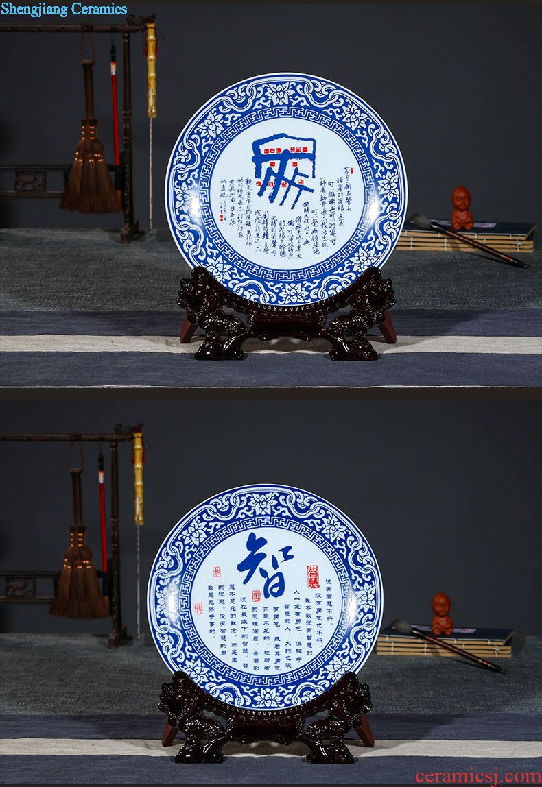 Jingdezhen ceramics incense burner buddhist supplies Chinese desktop ornaments sitting room place manual arts and crafts