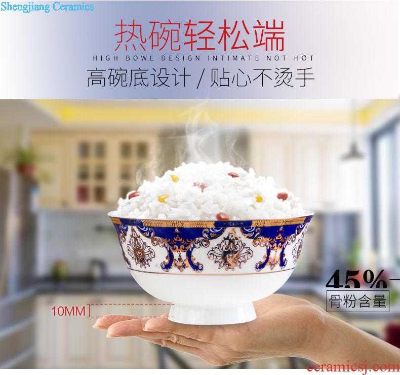 Tableware suit wedding gifts Jingdezhen ceramic tableware creative home dishes dishes business gifts home