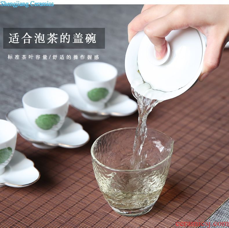 Three frequently hall your kiln cups Sample tea cup personal jingdezhen ceramics slicing can raise master cup single cup S44008