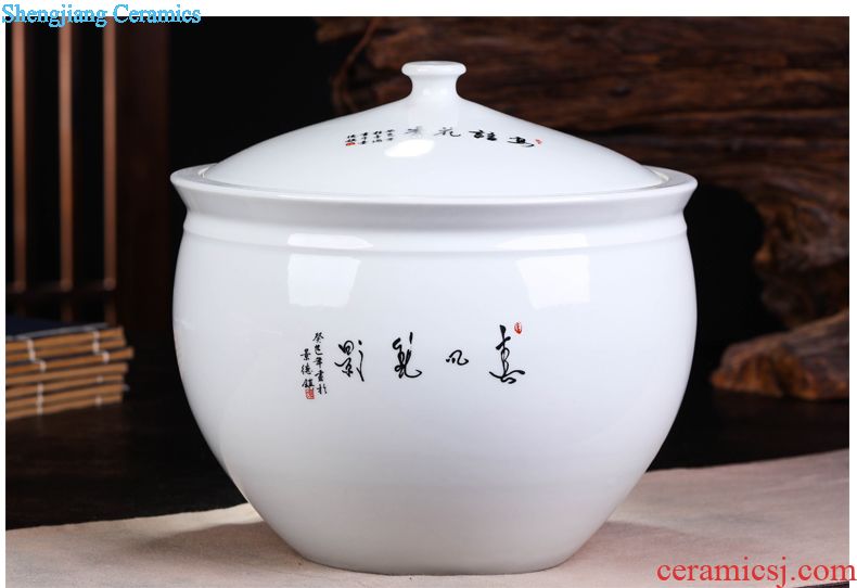 Porcelain of jingdezhen ceramic hand-painted ceramic vase celebrity famous landscape vase modern home furnishing articles