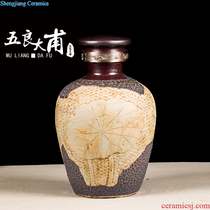 Archaize ceramic jars the general pot of 20 jins with leading wine bubble jars bottle it jingdezhen archaize jars