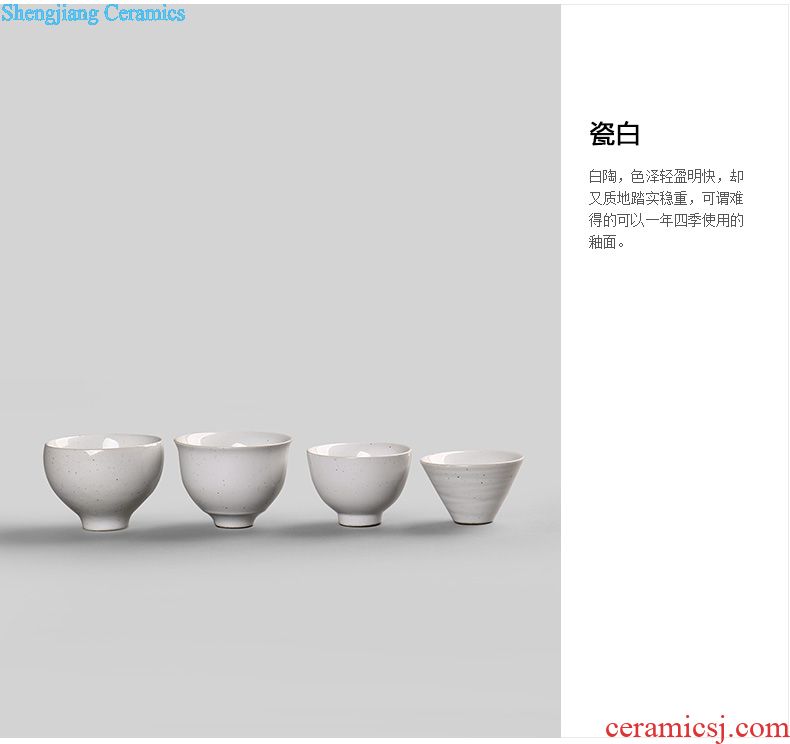Drink to coarse pottery sample tea cup ceramic kiln noggin Japanese personal cup sketch cup master cup chan kung fu tea set