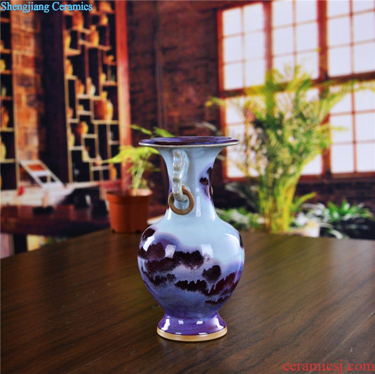 Jingdezhen blue and white storage tank caddy contemporary household ceramics sitting room adornment is contracted furnishing articles of handicraft