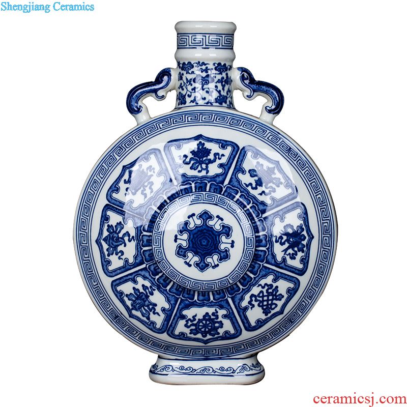 Jingdezhen ceramic antique blue and white porcelain vase new Chinese style household act the role ofing is tasted contemporary and contracted sitting room porch place