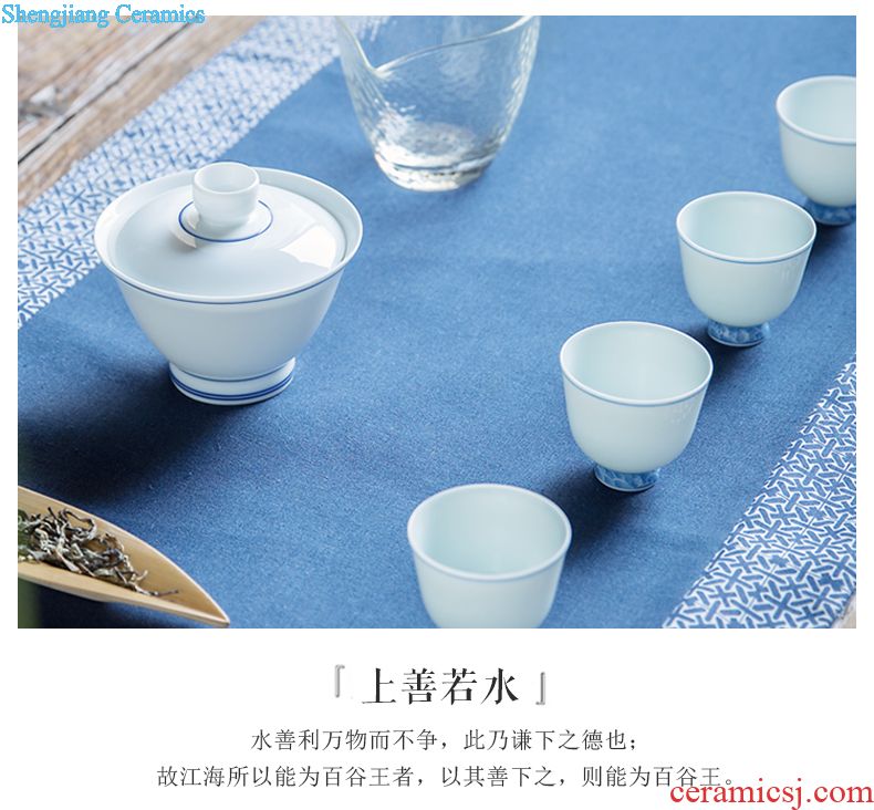 The three frequently your kiln jingdezhen ceramic sample tea cup open piece of kung fu tea cups S44003 masters cup single cup