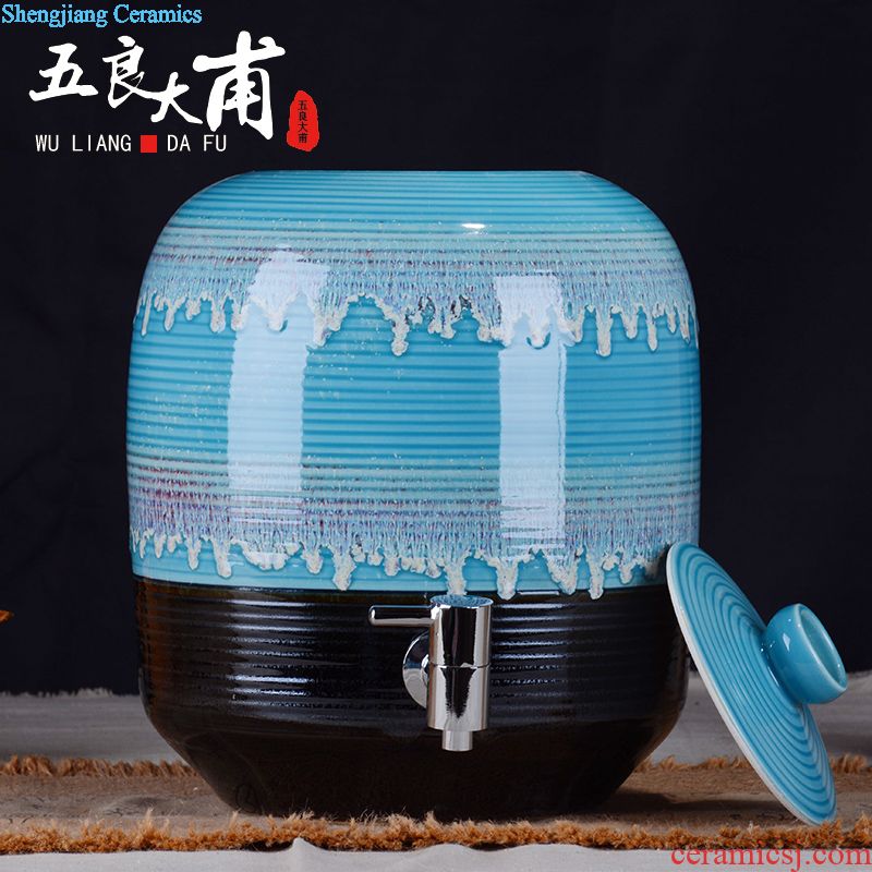 Hoard jars sealed jar jar of wine jar sealing jars 10 jins to jingdezhen ceramic foam bottle