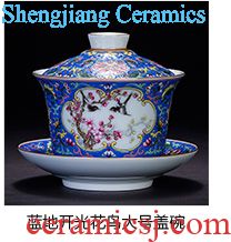 New color landscape beauty holy big teapot hand-painted ceramic kung fu pot all hand jingdezhen tea teapot single pot