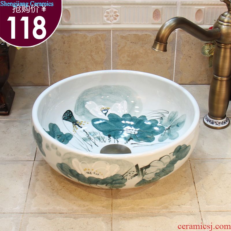 Jingdezhen ceramic body mop pool gray mop bucket mop pool bai maji stone pool sewage pool under the mop bucket