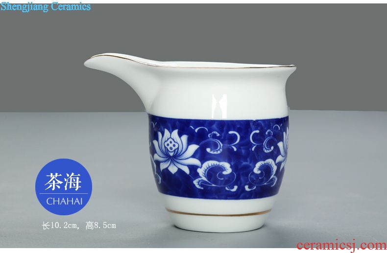 Your kiln tea set to open the slice is young brother kiln porcelain porcelain of a complete set of kunfu tea glass teapot