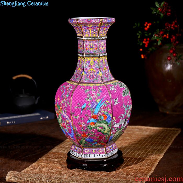 Jingdezhen ceramic porcelain big vase furnishing articles sitting room ground large art vases, flower arranging household act the role ofing is tasted