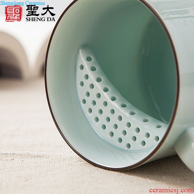 Jingdezhen ceramic hand-painted porcelain sample tea cup master cup In The Three Kingdoms story individual cup all hand kung fu tea cups