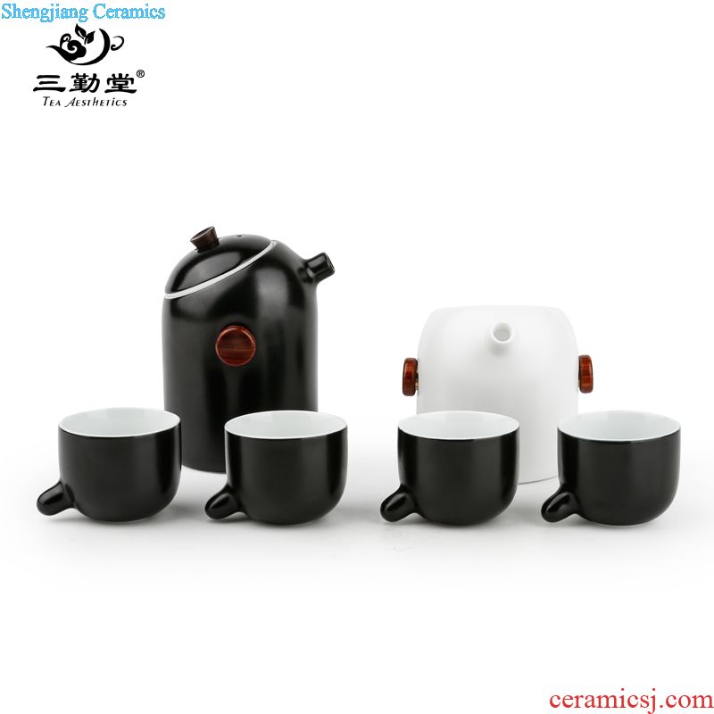 Three frequently hall jingdezhen ceramic tea set tea tea cups TZS001 office cup caddy group