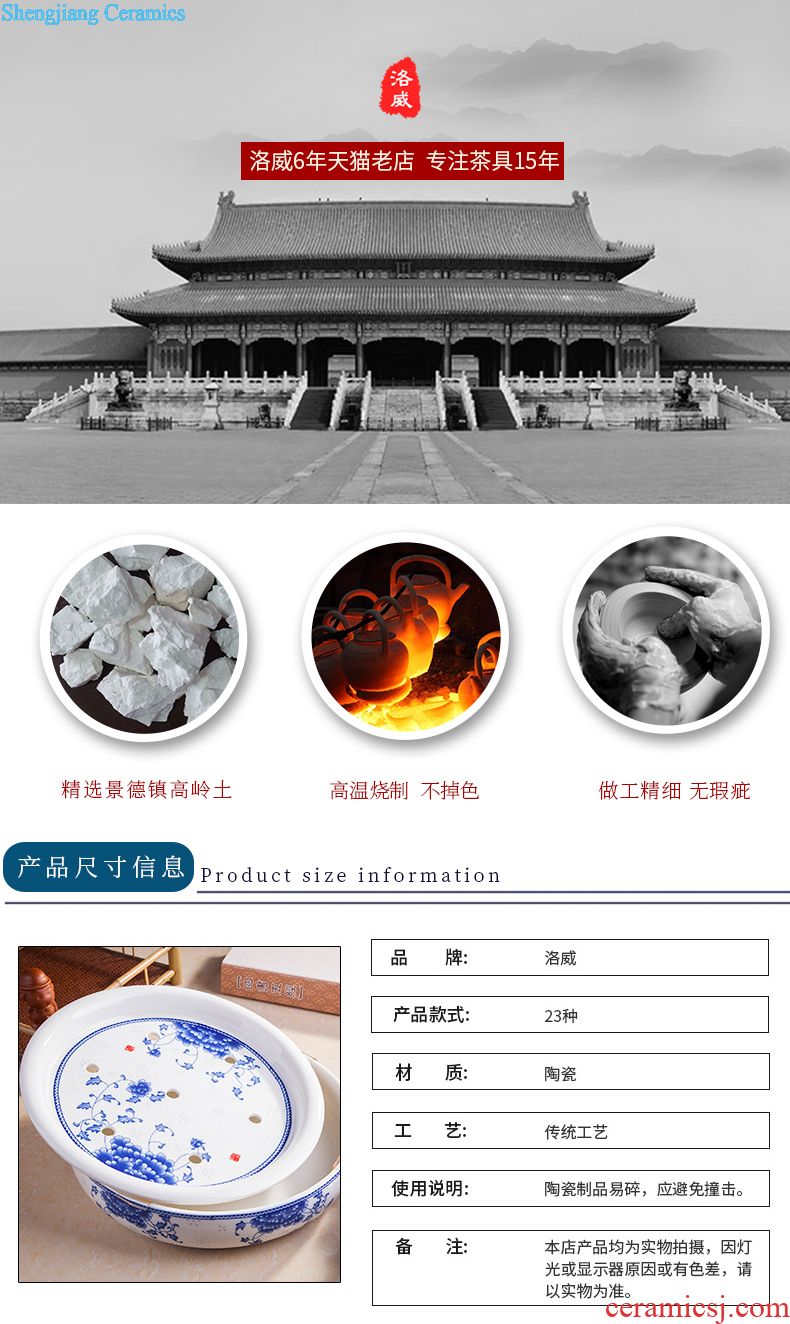 Jingdezhen ceramic teapot cool household girder kettle pot teapot high-capacity old archaize large-sized cold water