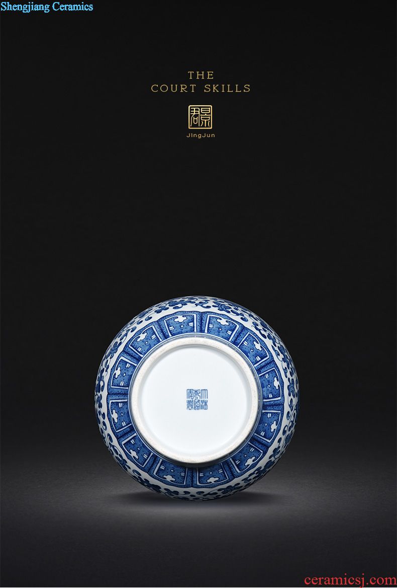 Hand draw the blue colour only three tureen jingdezhen tea tureen JingJun tureen large cups tea bowls