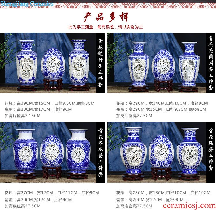 Jingdezhen ceramic barrel ricer box 5 jins of 10 jins home outfit ricer box sealing bin moistureproof insect-resistant rice flour